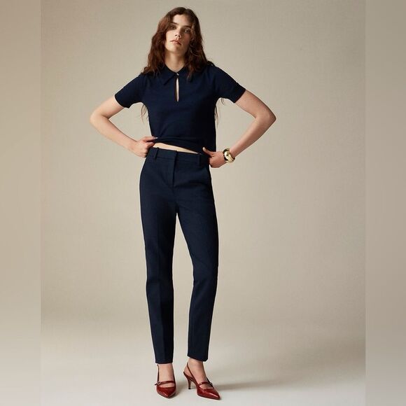 NWT J CREW New Cameron pant in four-season stretch in black - Picture 2 of 9